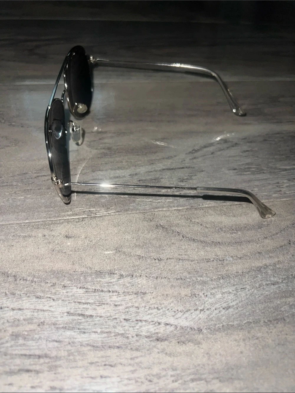Aviator Polarized Sunglasses - Black/Green Lenses